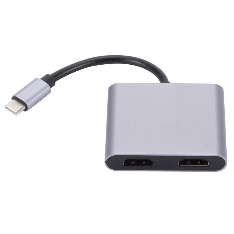 Type-c DocKINg Station 4-IN-1 Dual HDMI Multi-screen Same-display Different Display Hub 4K High-defINition Screen Projection 2IN1 DocKINg Station