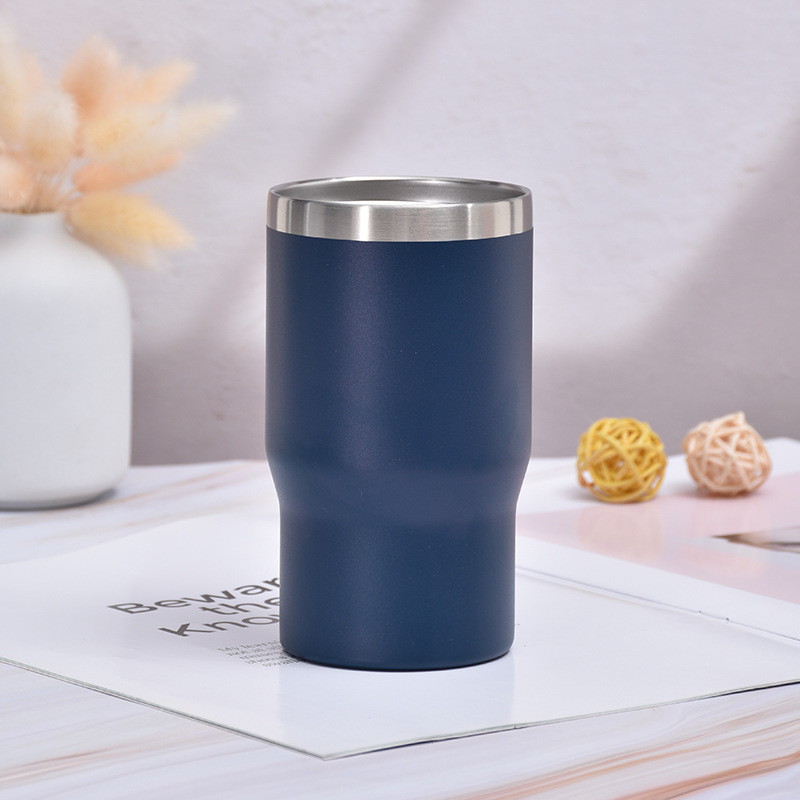 Pulverización de plástico 14oz de acero inoxidable doble cubierta multifuncional tanque frío oficina de negocios Taza de coche taza de helado al aire libre