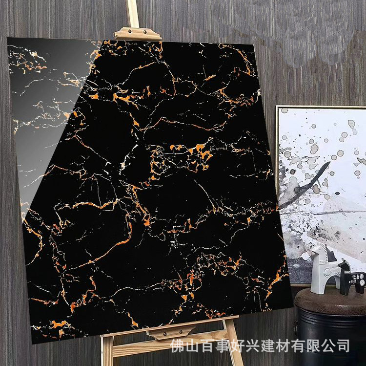 现代佛山600*600工程光面简约瓷砖釉面砖瓷砖厨房地板砖耐磨瓷砖