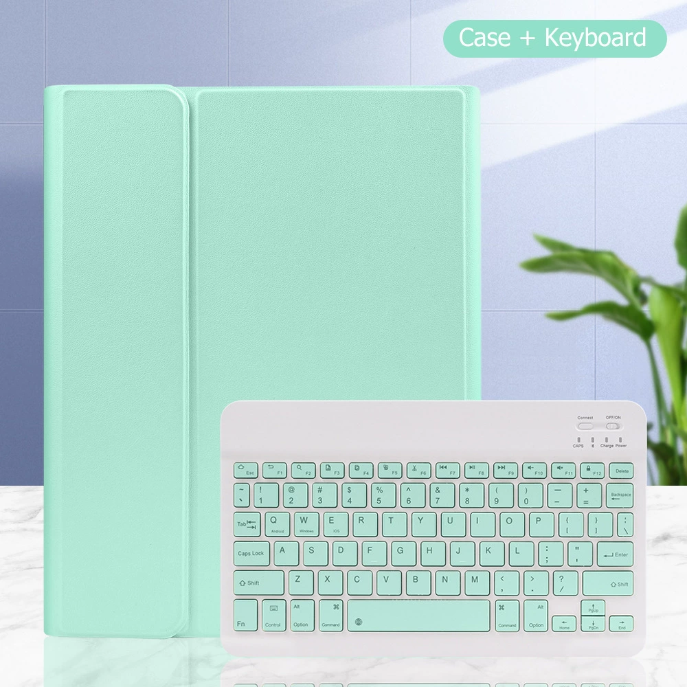 Чехол-клавиатура Bluetooth для iPad, совместим с 9.7–13" (Mini/Air/Pro/10-й), с подсветкой, место для стилуса