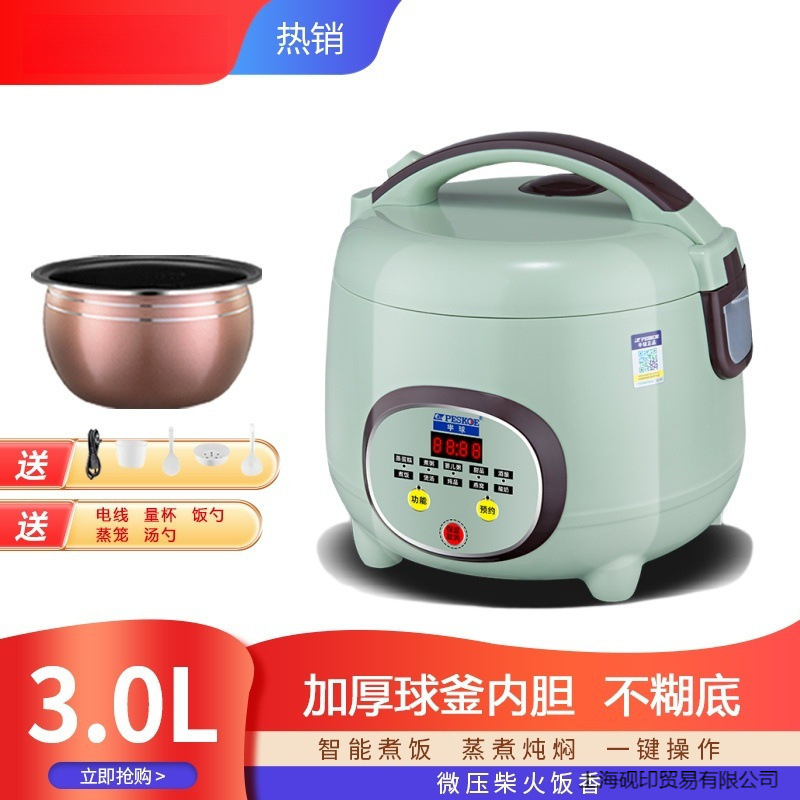 Rice Cooker Household Smart Multi-Function Rice Cooker Chinese Soup Pot Mini--Student Dormitory Electric Factory Chain Bag