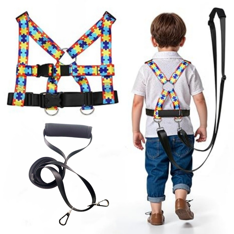 Cross-border outdoor child safety leash for active, hyperactive, and autistic children to prevent them from getting lost