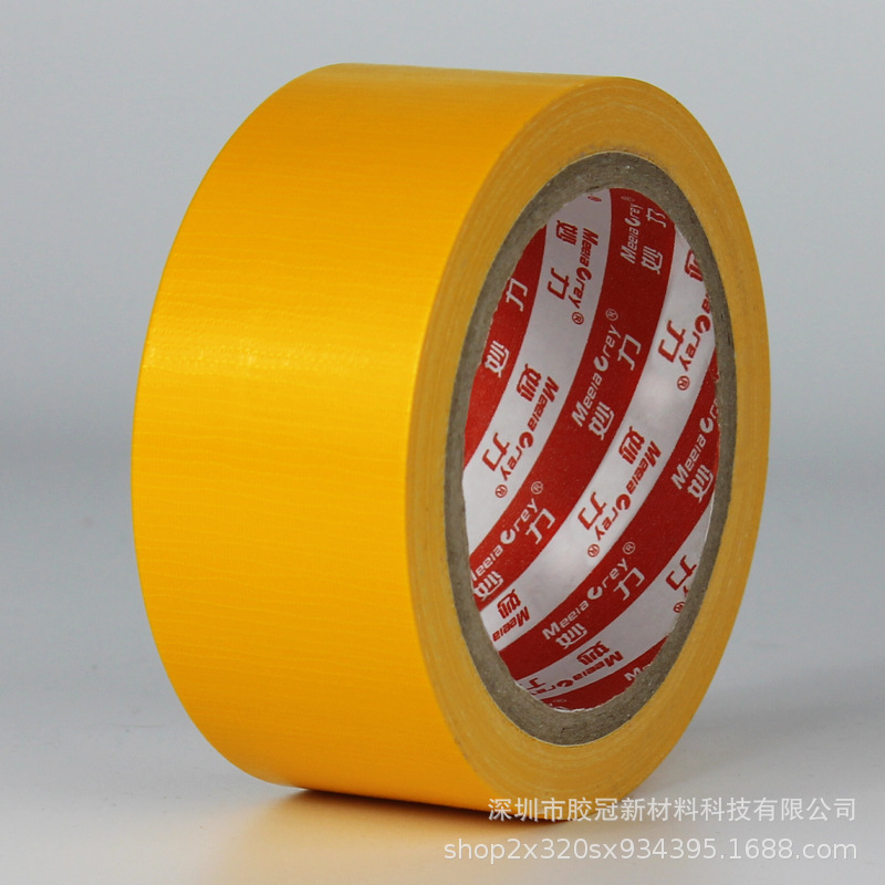 Cinta de tela de color de fábrica al por mayor de una cara de alta adhesivo fuerte exposición de boda alfombra costura decoración cinta de película