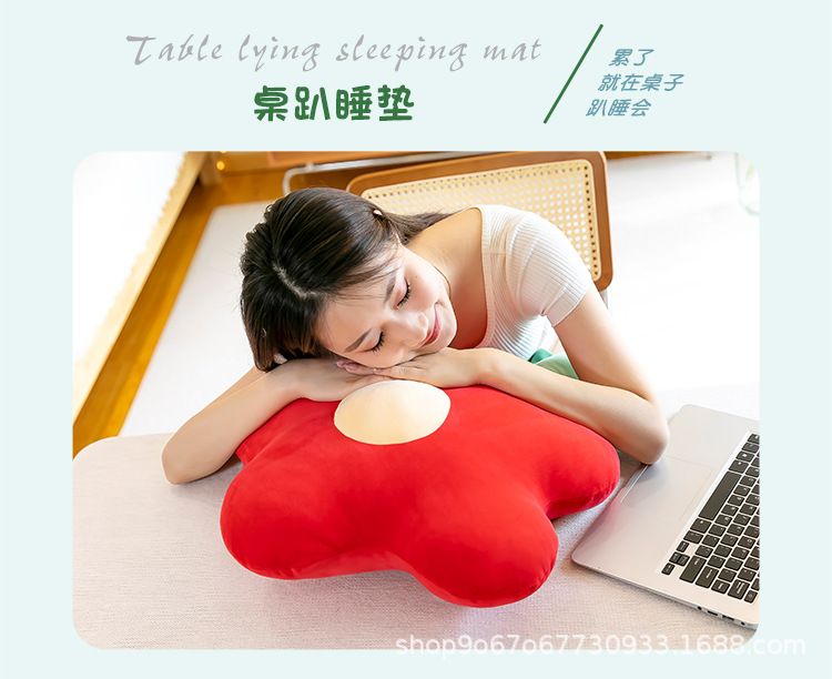 Little Red Flower Nap Pillow Cushion Doll Plush Toy Cute Tulip Pillow Flower Popular Wedding Interactive