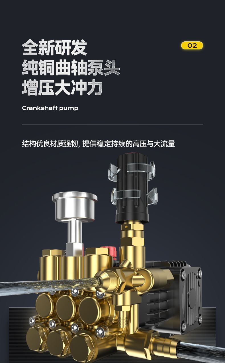 Commercial high-power car washing water gun 220V high-pressure