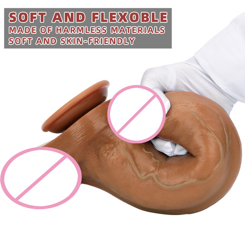 Brother Big Chicken depicts blue veins, artificial oil spray, liquid silicone double hardness, simulated oversized penis, adult sex toy