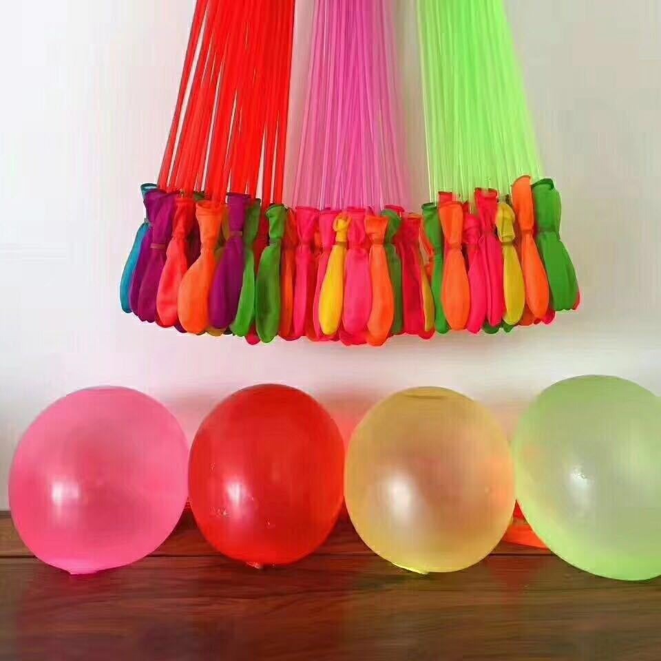Balón de agua personalizado para niños juguetes de verano al por mayor agua inyección automática nudo sellado globo al aire libre