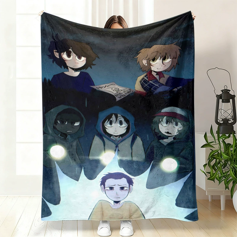 Плюшевая флисовая плед-одеяло BylerCP (в стиле Stranger Things), мягкий для отдыха, 70×100–150×200 см