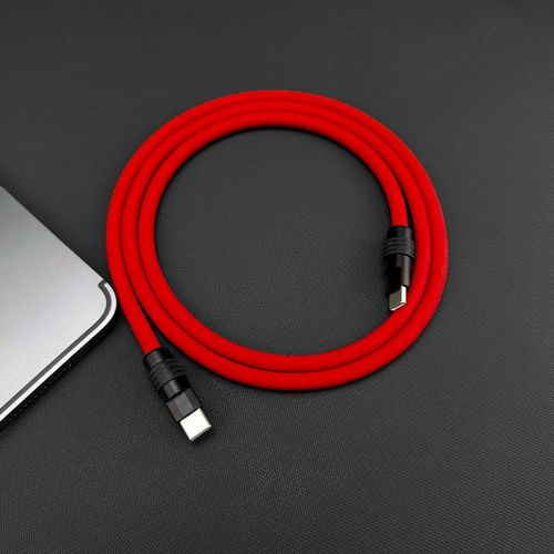 黑色铝合金外壳6MM真硅胶适用安卓笔记本华为小米快充数据线