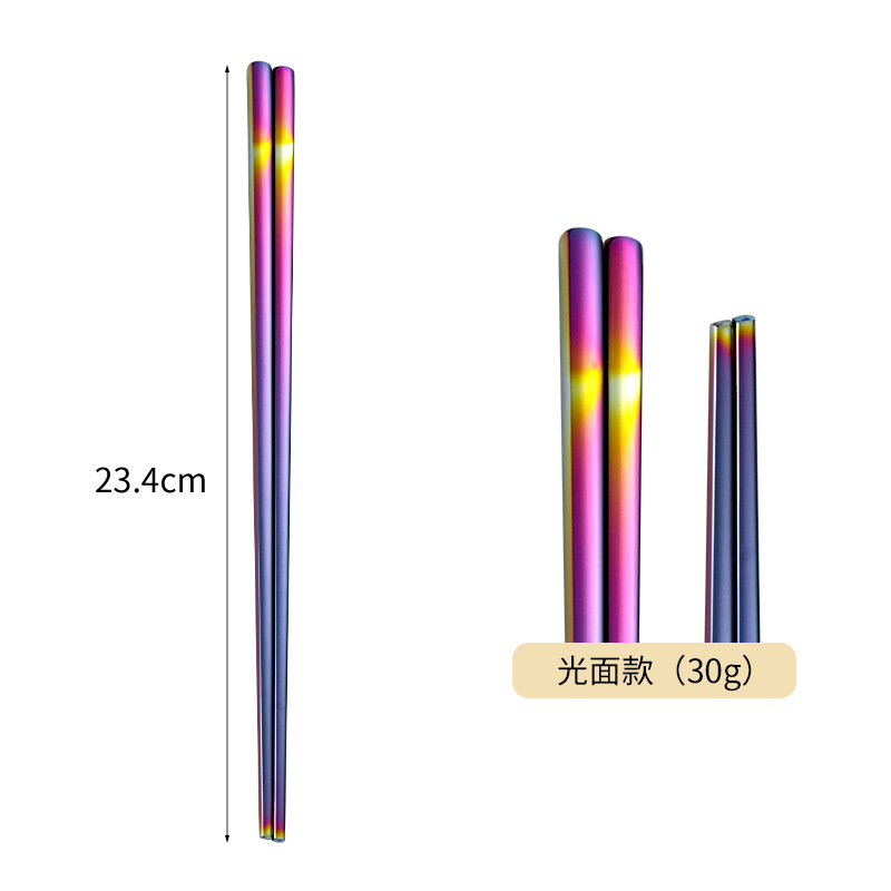 Directo de fábrica de acero inoxidable 304 palillos aislamiento cuadrado completo engrosado antideslizante logotipo imprimible hogar palillos al por mayor