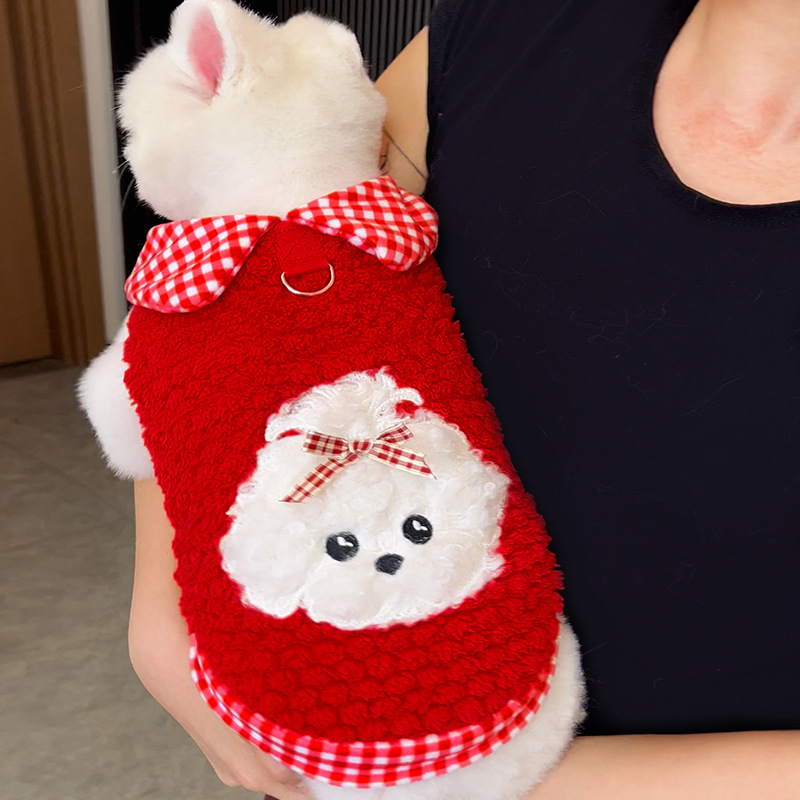 Otoño, invierno, Año Nuevo, Festival de Primavera, mascotas, gatos, perros, ropa, artículos de Año Nuevo, tracción al por mayor transfronteriza, Teddy Bear
