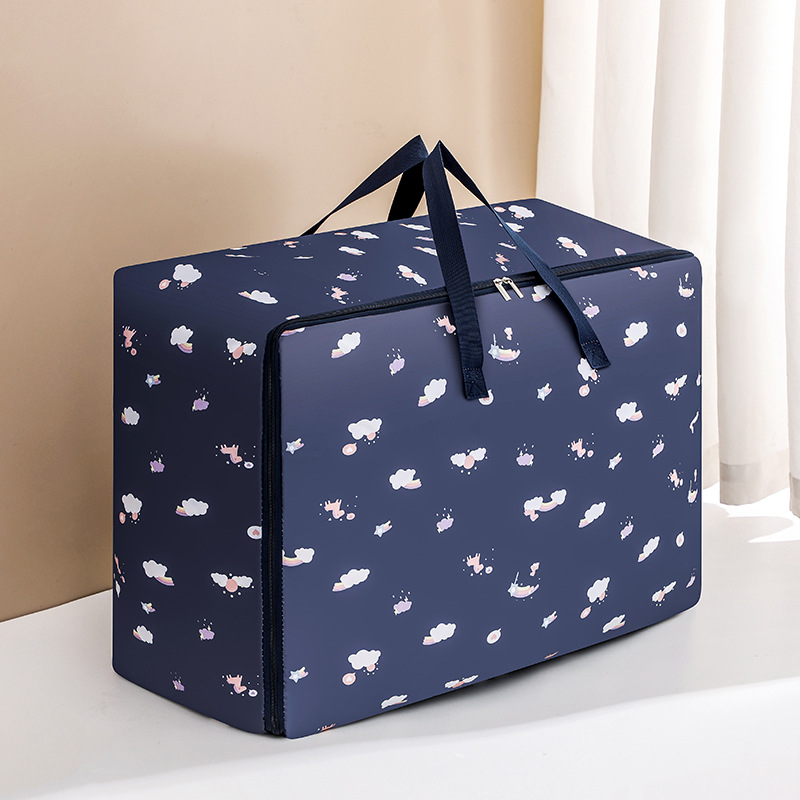 Bolsa de almacenamiento de edredón de doble capa engrosada ropa impermeable Oxford tela equipaje bolsa de movimiento Big Mac organización