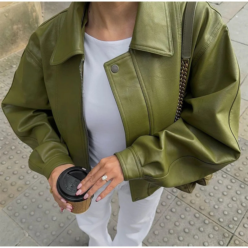 Turndown Neckline Comfort Function Women's Vacation Simple Style Solid Color Zipper Coat Casual Jacket
