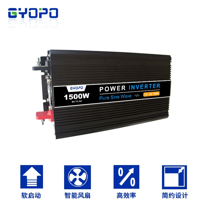 Серия GY-P 1500W порт для наружного промышленного электропитания multi-protection инвертор чистой синусоиды для носителя