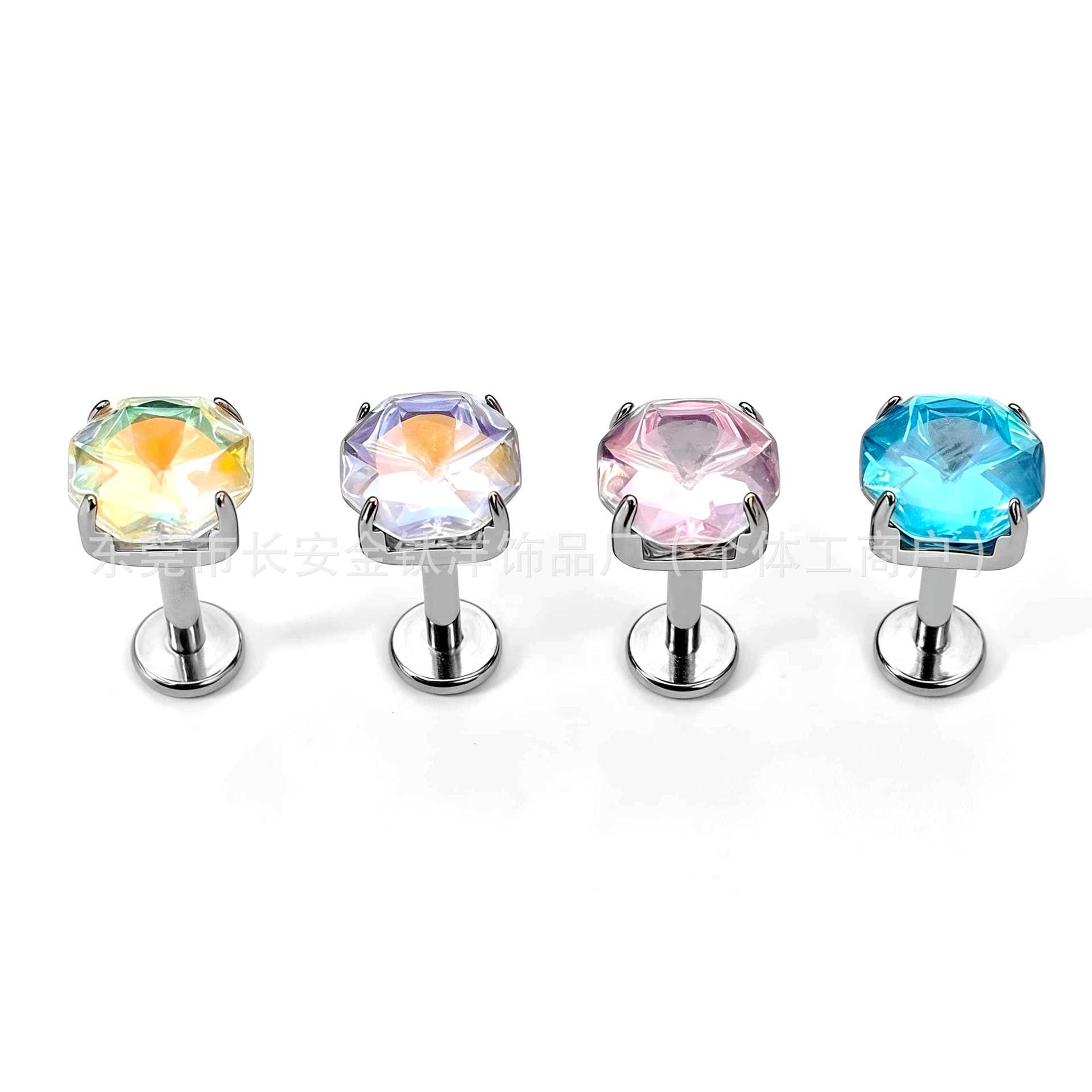 Labret piercing jewelry detail image