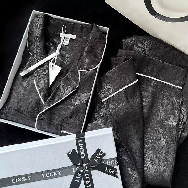 Moon Pattern Obsidian Black Women's Suit