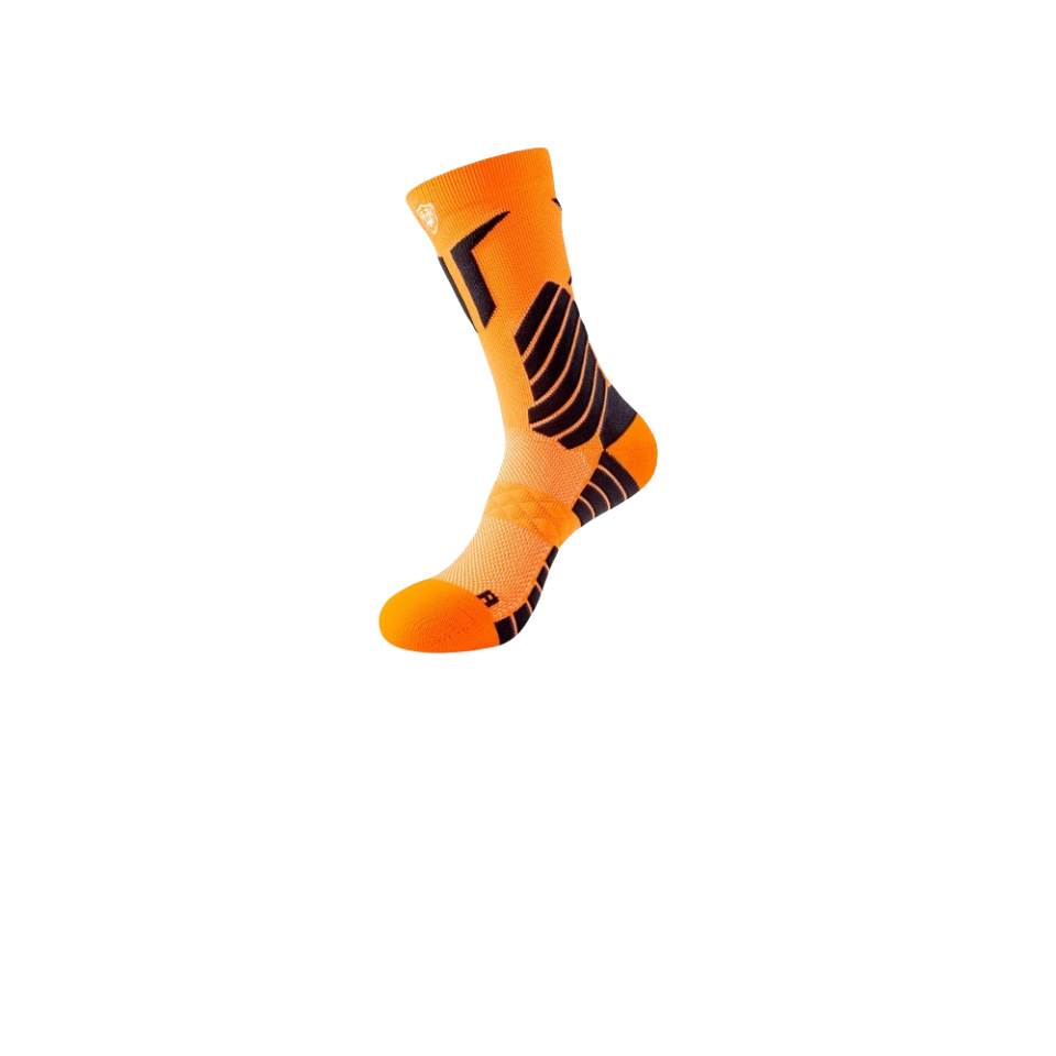 Chaussettes de basketball pour hommes, style professionnel, semelle en tissu éponge épais, longue durée, absorbant la transpiration, pour joueurs d'élite._voghion.com