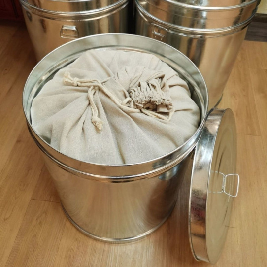 加厚陈皮桶送内袋陈皮储存罐密封陈皮专用铁桶防潮防虫大号茶叶桶