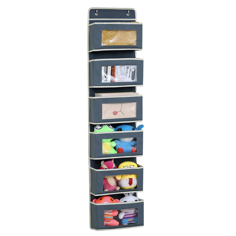 Procesamiento de puerta personalizada bolsa colgante de almacenamiento trasero bolsa de almacenamiento de pared con bolsa de almacenamiento transparente armario armario armario bolsa de almacenamiento