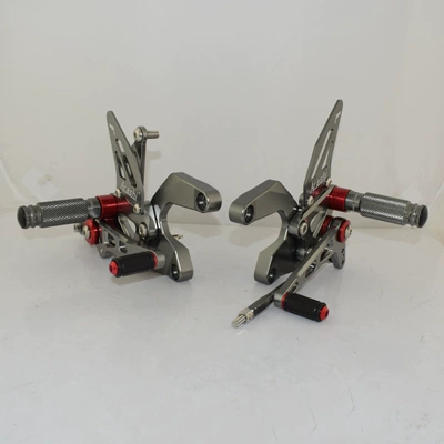 Motorcycle pedals 2017-2023 modified motorcycle adjustable - titanium-color