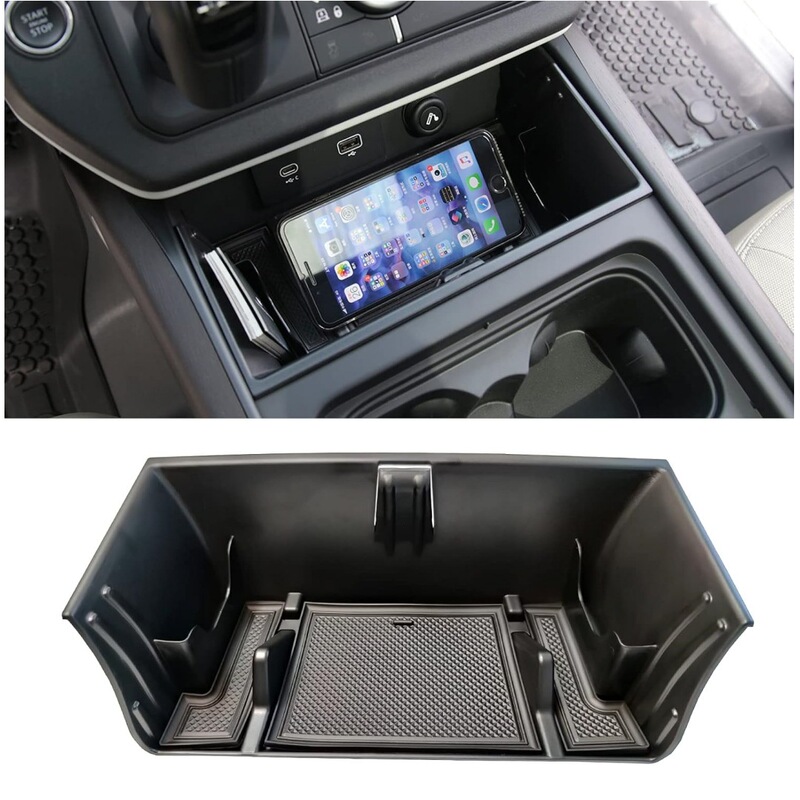 For 2020-2024 Land Rover Defender 90 110 130 with mobile phone holder central control storage box For 2020-2024 Land Rover Defender 90 110 130 with mobile phone holder central control storage box