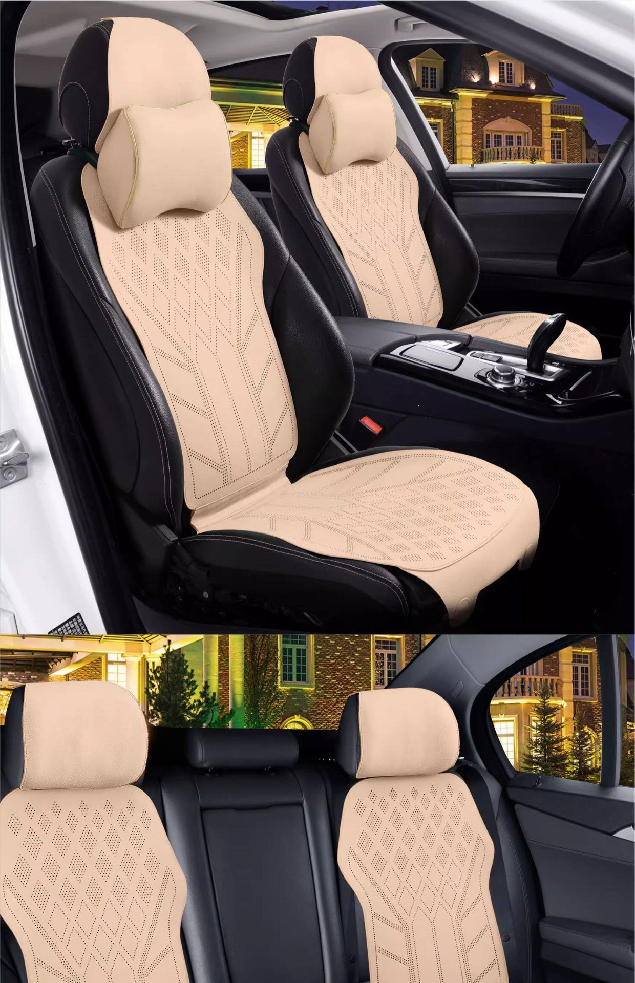 Suitable for 2026 car seat cushions, universal for all seasons, suede leather seat cushion, high-end saddle pad, suede seat cover for summer