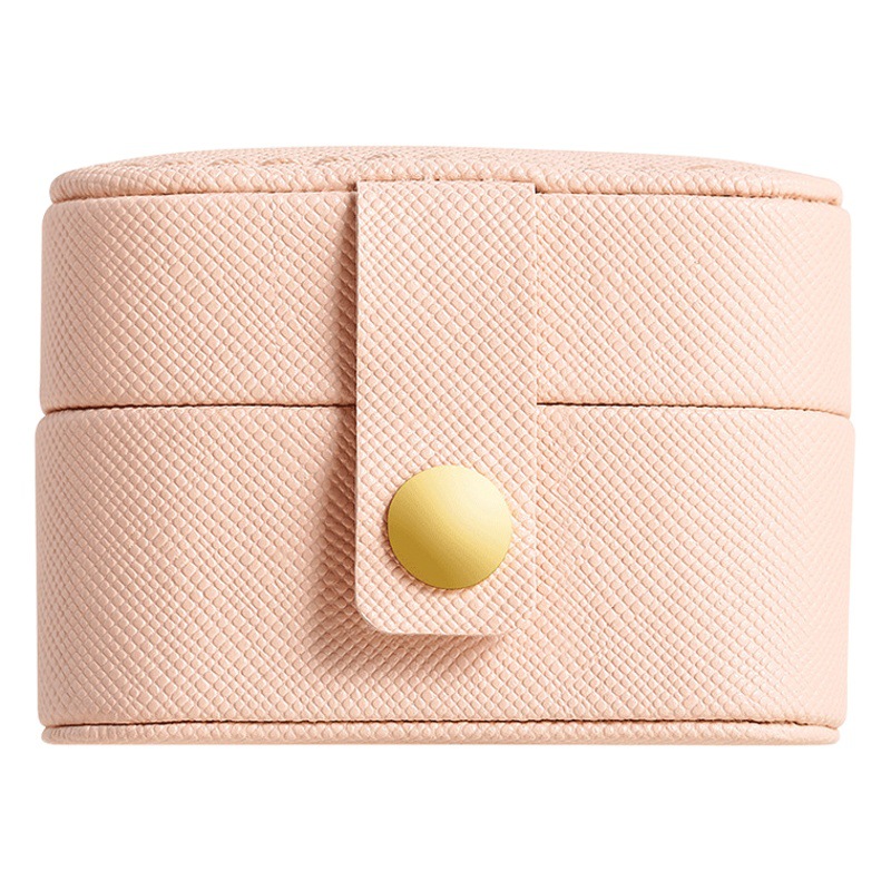 Nueva caja de anillo Mini caja creativa Linda caja de almacenamiento de joyas de PU caja de espárrago de oreja tamaño pequeño pantalla transfronteriza al por mayor