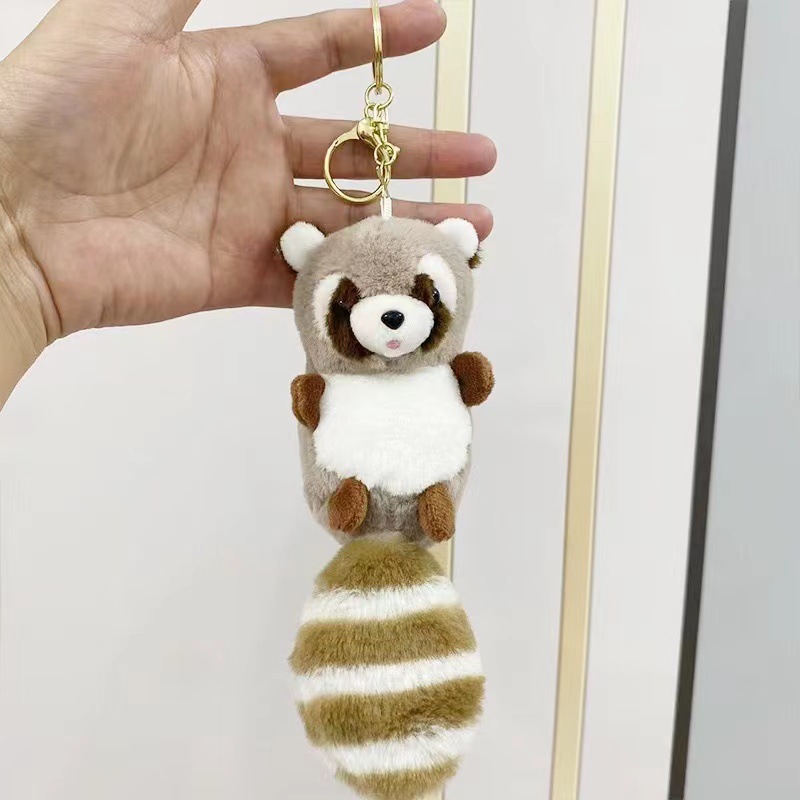 Colgante de felpa sanliou yugui perro llavero accesorios muñeca coolomi muñeca regalo juguete