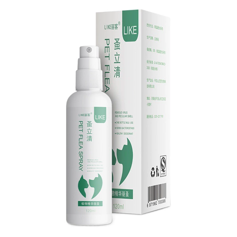 Спрей для домашних животных Блоха Лицин Собака Собака Кошка Домашние животные Экстракорпоральный клещи Спрей для удаления клещей