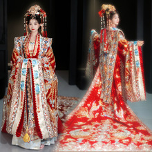 重工宋制汉服婚服新娘新郎中式结婚嫁衣婚礼明制凤冠霞帔拖尾礼服