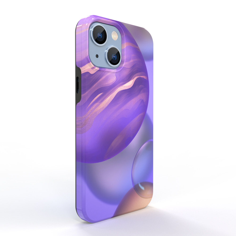 适用于iPhone13mini双层全包式来图定制韩国菲林3D热升华手机壳