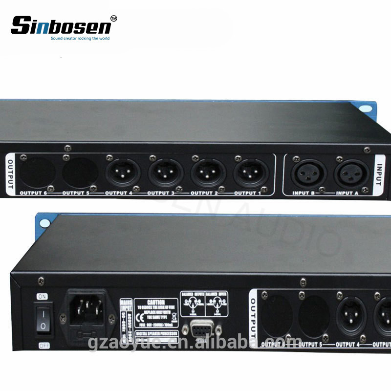Procesador de Audio Digital D226 2 Entradas 6 Salidas para Altavoces