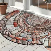 Transfronterizos TEMU retro alfombra americana puerta de entrada inodoro resistente a la suciedad y alfombra de desgaste fácil de cuidar