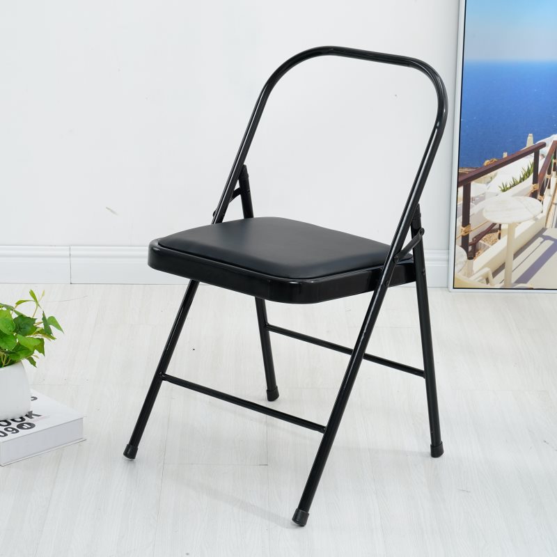 블랙 요가 의자 22 튜브 1.0 두께 전면 및 후면 빔 전문 모델