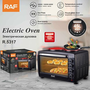 Raf European Standard Cross-Border Two-In-One Multifunctional Electric Oven for Home Kitchen Appliances for Baking Cakes and Cooking 45L