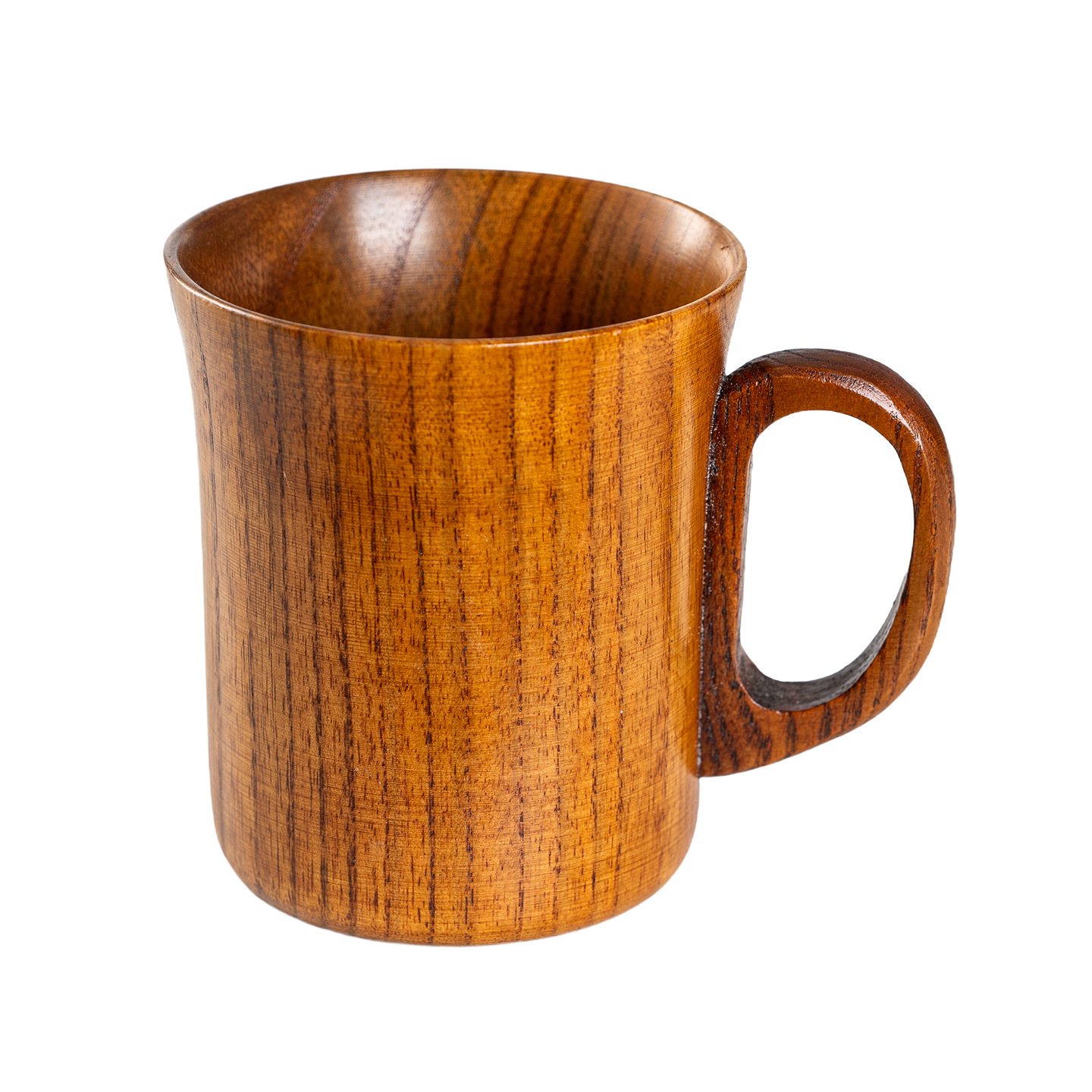 Taza de madera de jujube carbonizada de gran tamaño, creativa, para vino, cerveza, té, con caja de regalo, de madera maciza carbonizada, para exportación.
