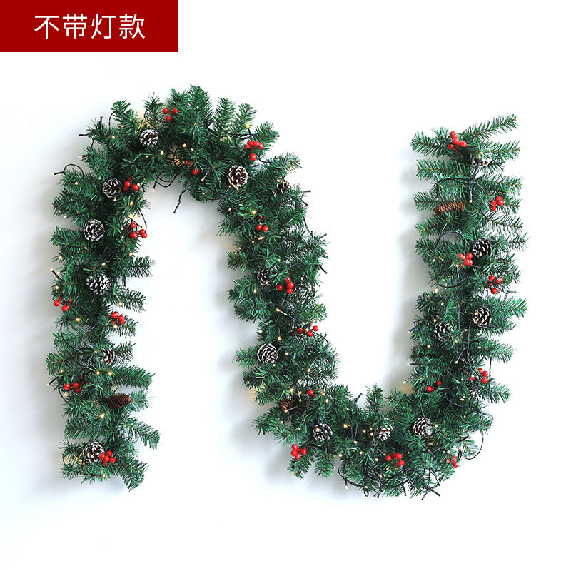 2.7m 暗号化された混合枝クリスマス籐クリスマス装飾階段手すり装飾ボールガーランド|undefined