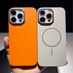 苹果17Promax磨砂磁吸手机壳iPhone15大孔半包硬壳14超薄保护壳套