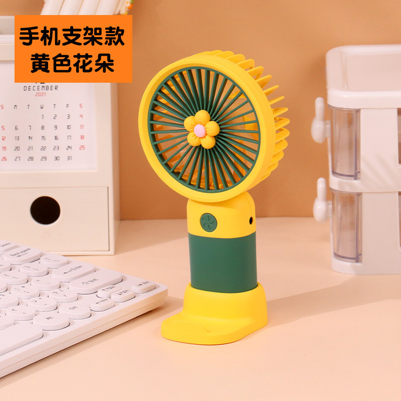 2025 新しいハンドヘルド小型ファン学生ギフト漫画かわいいポータブルデスクトップミニ USB 充電式ファン|undefined