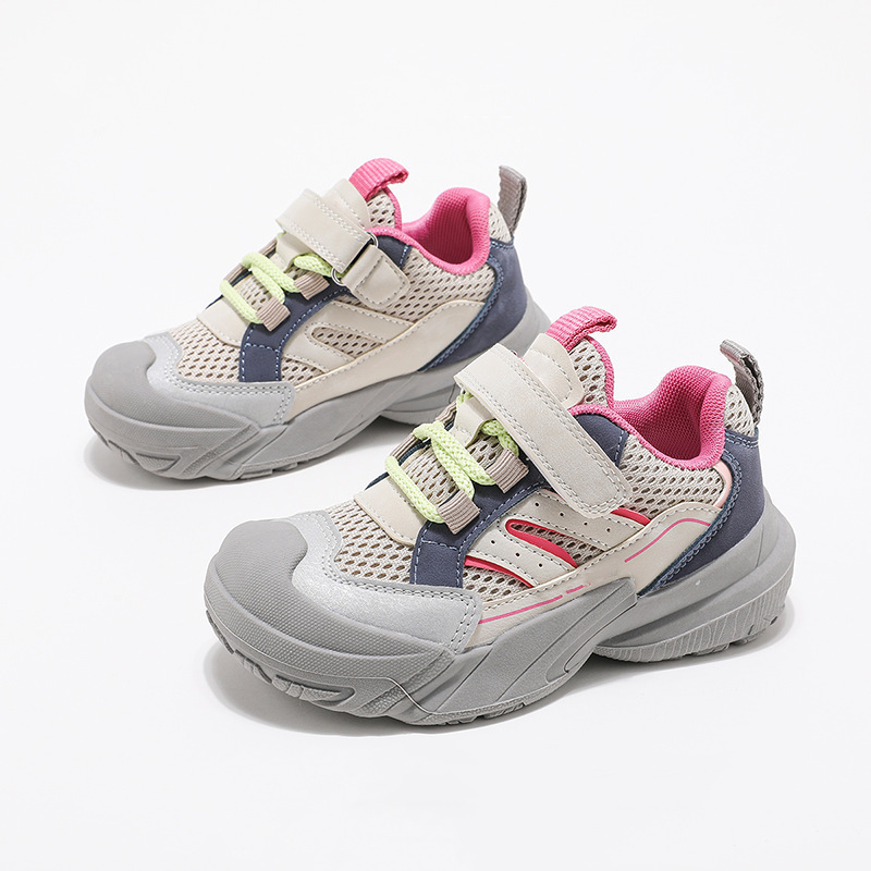 Dr. Jiang Boys' and Girls' Sneakers for Spring and Summer 2025, New Breathable Children's Casual Shoes with Soft Soles for Running