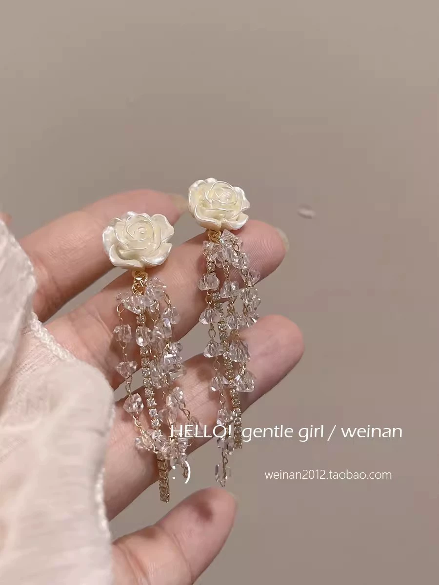 Серьги Retro golden, свадебный лёгкий люкс, высокое качество