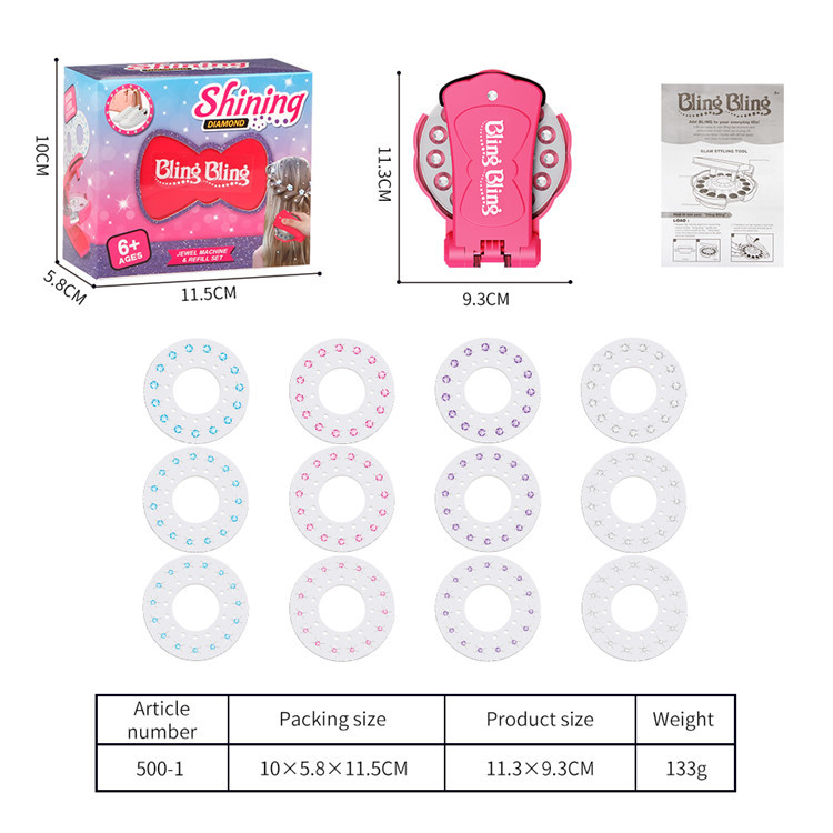 Diamantes mago blingbling chica maquillaje rhinestone juguete Tiktok mismo estilo niños rhinestone taladro flash