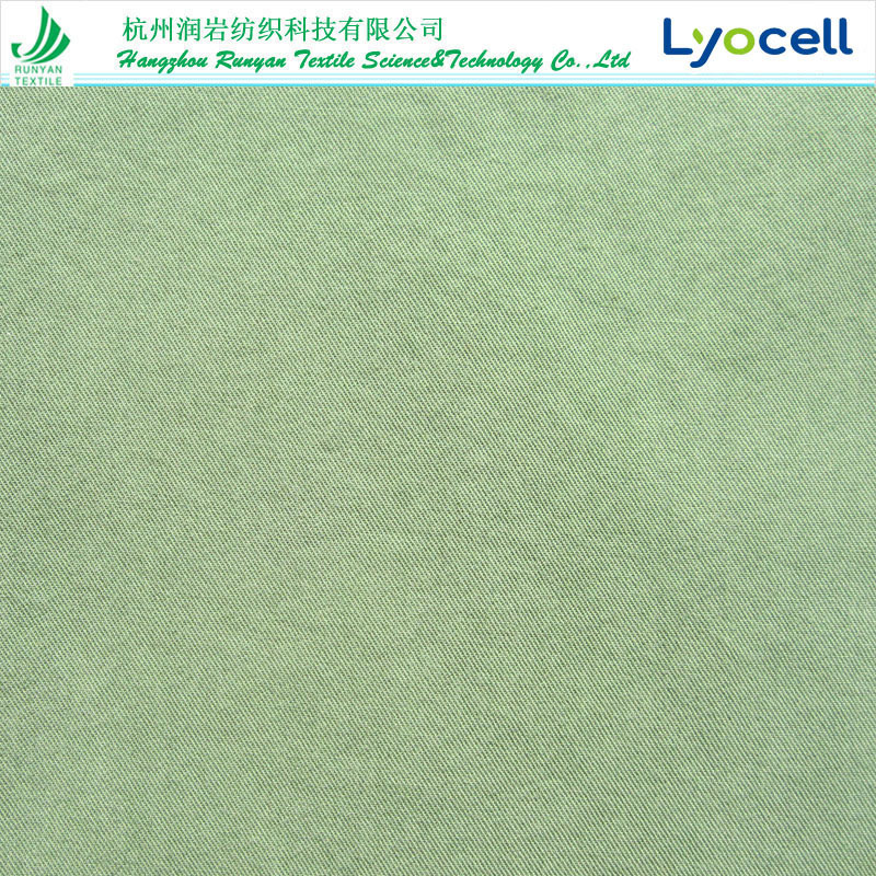 天丝莱赛尔棉面料32*32天丝棉斜纹面料140gsm莱赛尔棉斜纹面料