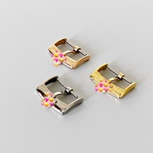 凸标欧米omeg表带扣针扣折叠扣蝴蝶扣扣子精钢表扣14 16 18 20mm