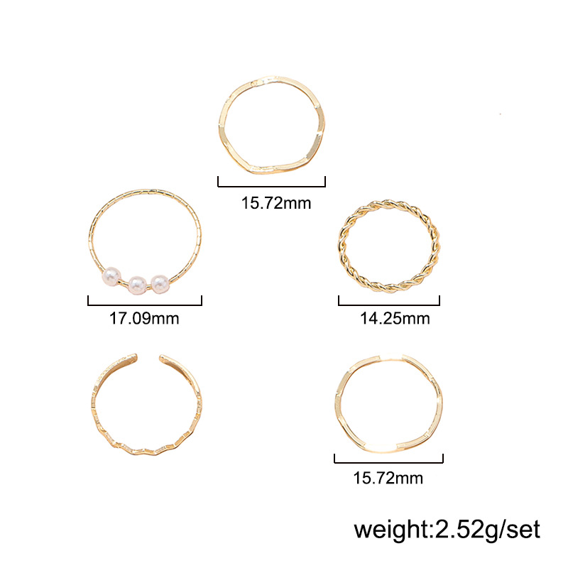 New Simple Fashionable Opening Rings Set display picture 1