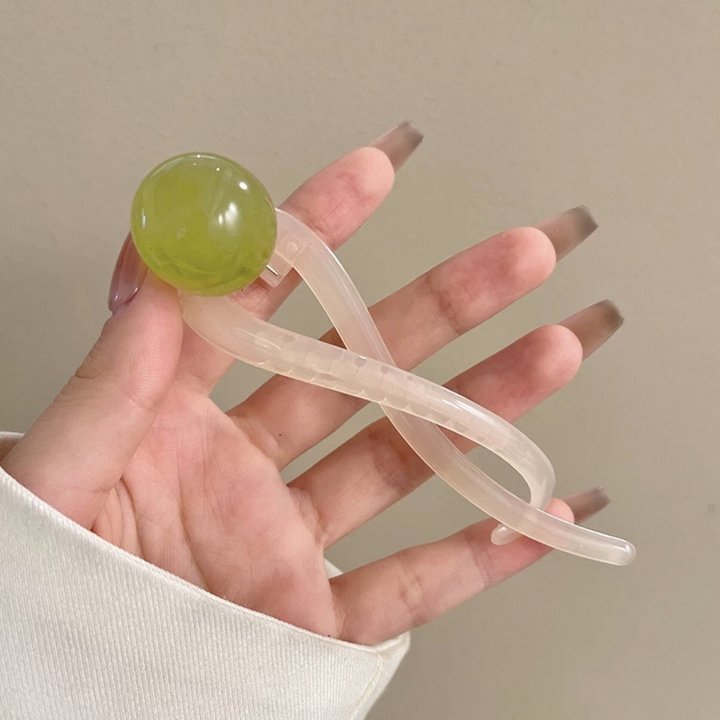 後頭部にツイストクリップが付いた新しいスタイルのワンラインヘアクリップ、軽い高級感と高級感のあるヘアクリップ、女性用のアヒルのくちばしクリップヘッドドレス|undefined