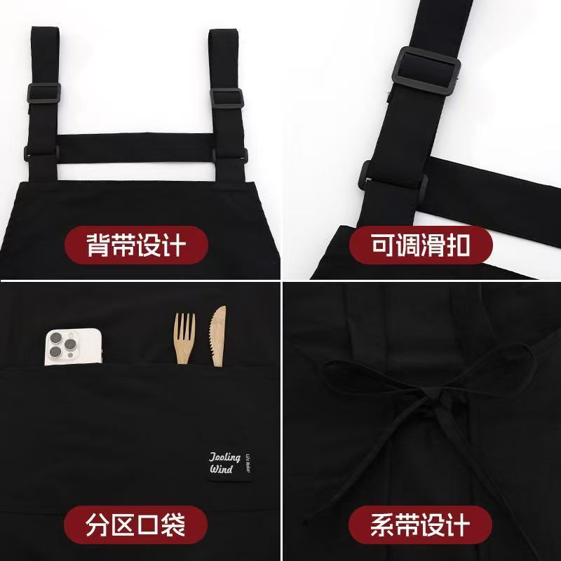 新型エプロン家庭用厨房工装腰を囲んで飲食専用の成人防水料理作業服を印刷してカスタマイズした|undefined