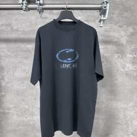 天花板版本现货BL家新款前后印花磨烂短袖T恤OS宽松版型男女同款T