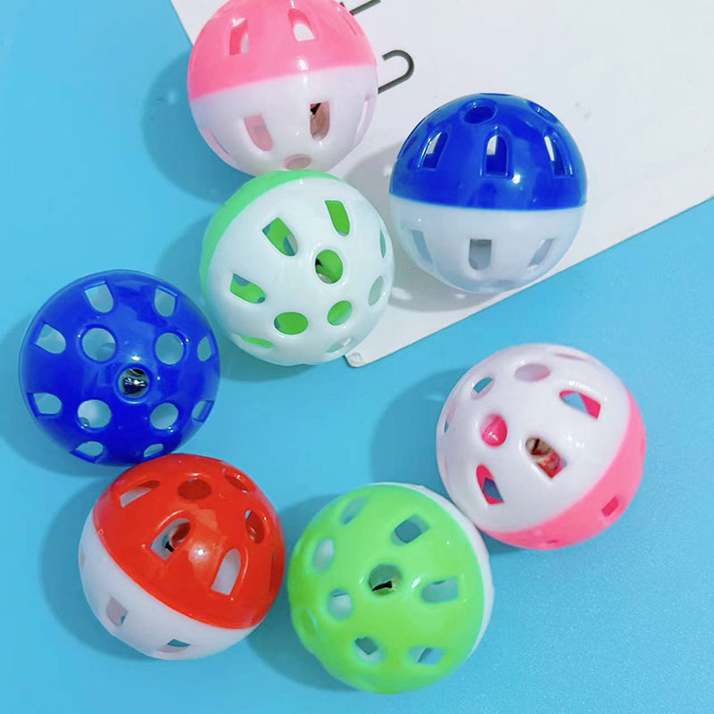 宠物球形玩具 猫咪玩具球3.8CM 塑料空心发声球  小猫咪宠物用品