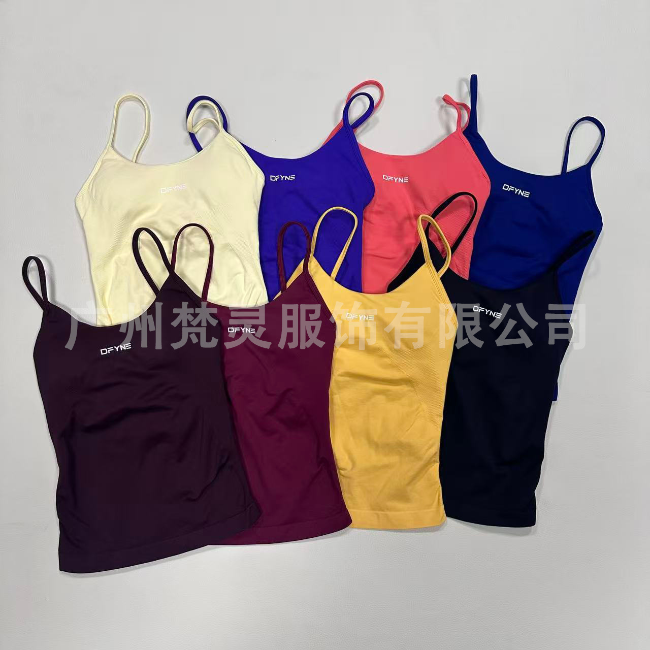 Cross-Border Dfyne Yoga Vest with Chest Pads, Quick-Drying Fitness Top, Sexy Hot Girl Summer Sports Top